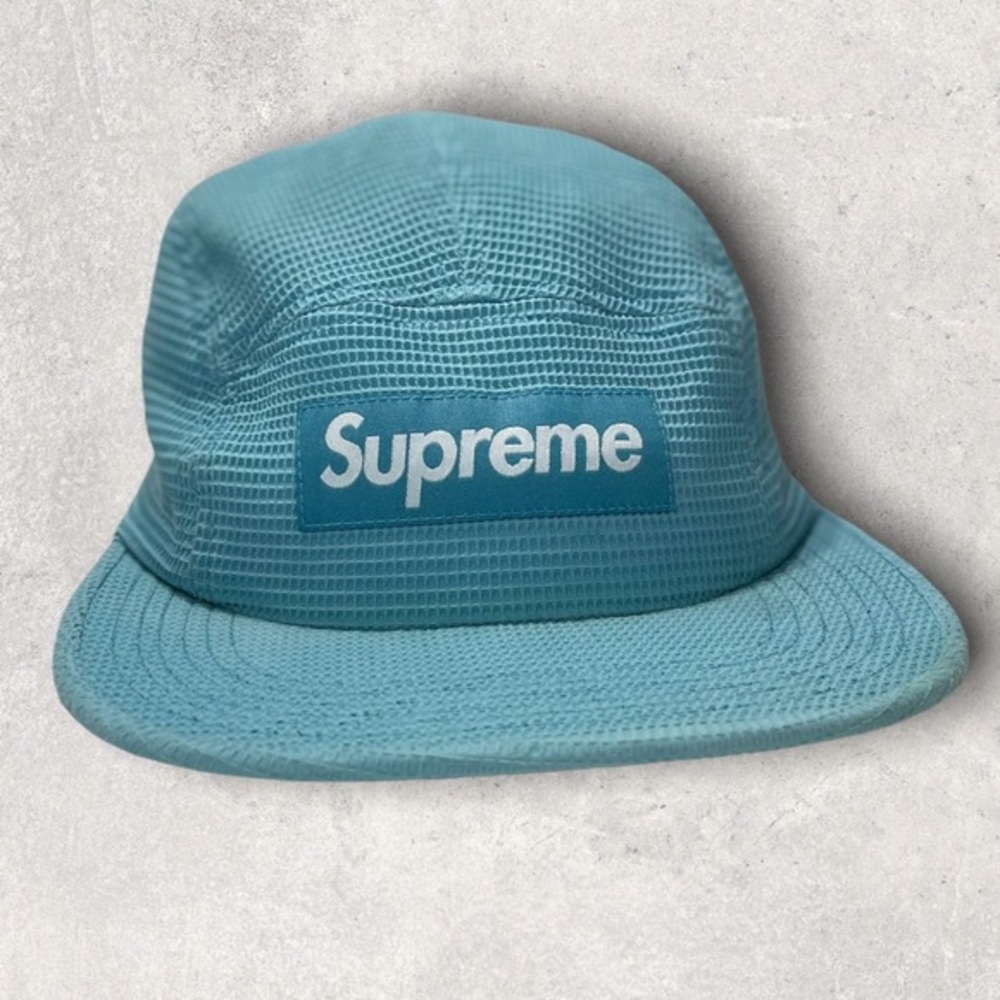Supreme Waffle Camp Cap S/S 16 (Light Teal)